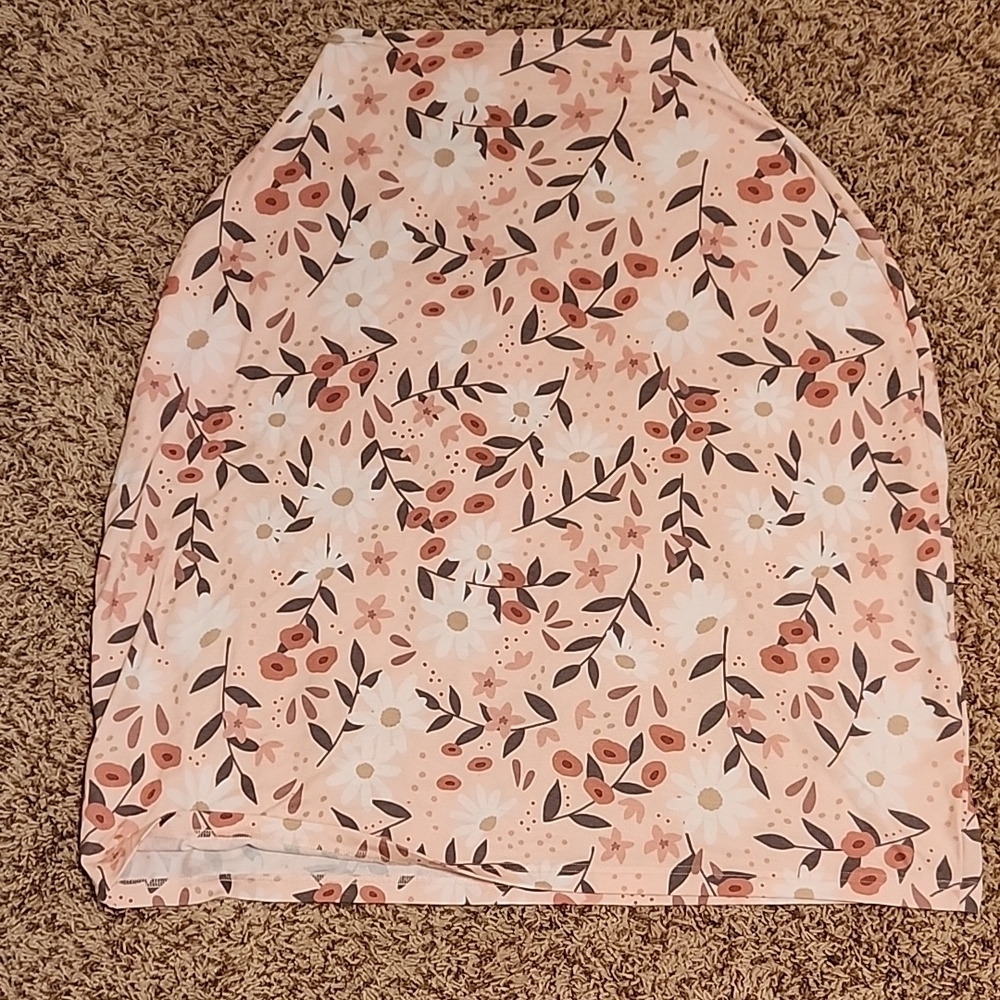 Floral Peach Car Seat Cover